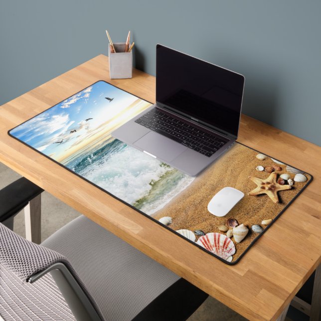SEA AND SANDY BEACH DESK MAT (Office 2)