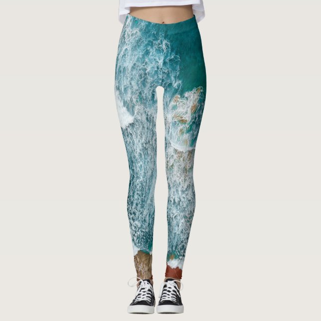 Sea And Sky View Leggings (Front)