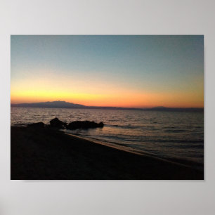 Sea and Sunset Value Poster Paper
