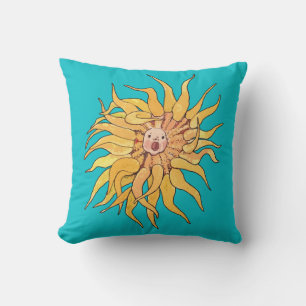 Sea Anemone Actinia Ocean Underwater Surreal Art Cushion