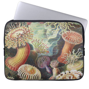Sea Anemones, Actiniae Seeanemonen Ernst Haeckel Laptop Sleeve
