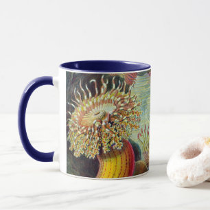 Sea Anemones, Vintage Actiniae by Ernst Haeckel Mug