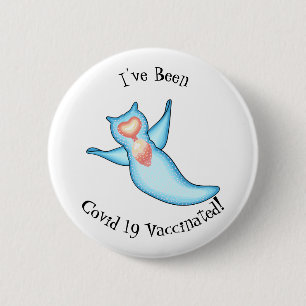 Sea angel cartoon illustration 6 cm round badge