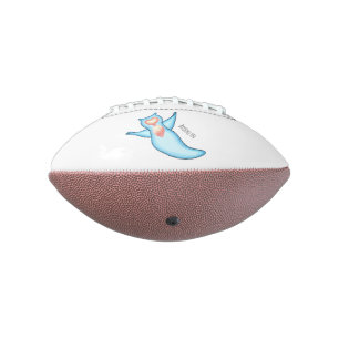 Sea angel cartoon illustration american football