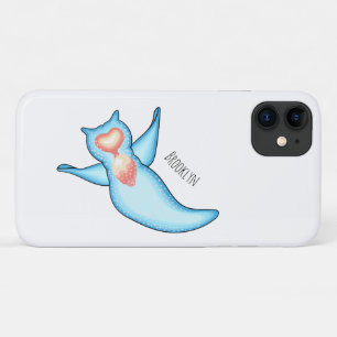Sea angel cartoon illustration iPhone 11 case