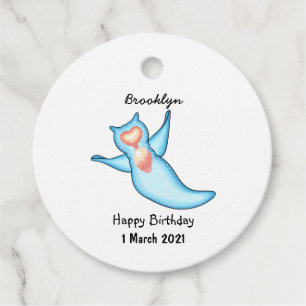 Sea angel cartoon illustration favour tags