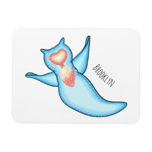 Sea angel cartoon illustration magnet