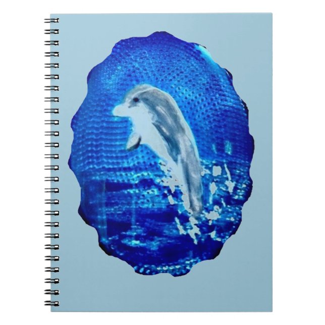 Sea Animal Leaping Dolphin Notebook (Front)