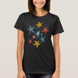 Sea Animal Lover Aquarium Ocean Starfish T-Shirt