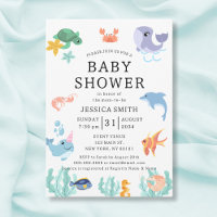 Sea Animals Gender Neutral Baby Shower