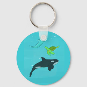 Sea Animals Key Ring