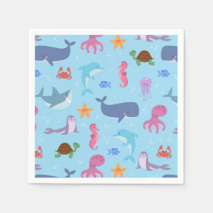 Sea Animals Napkin