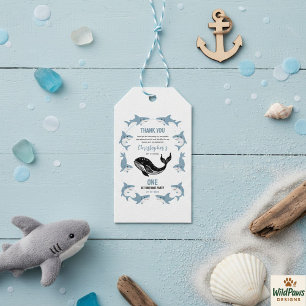 Sea Animals Shark 1st Birthday   Under the Sea Gift Tags