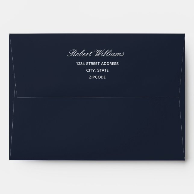 Sea Animals  | Wedding Personalised Envelope (Back (Top Flap))