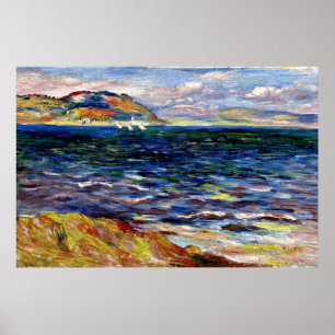 Sea at Bordighera by Renoir Poster