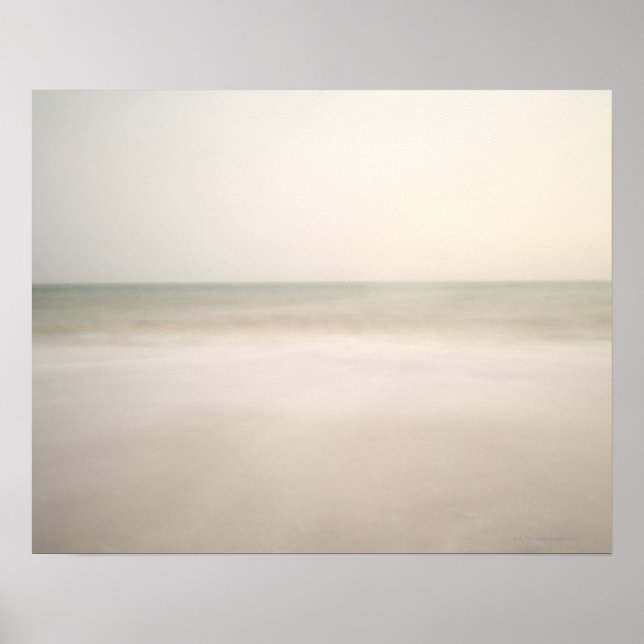 Sea at Brighton Beach 2 Poster (Front)