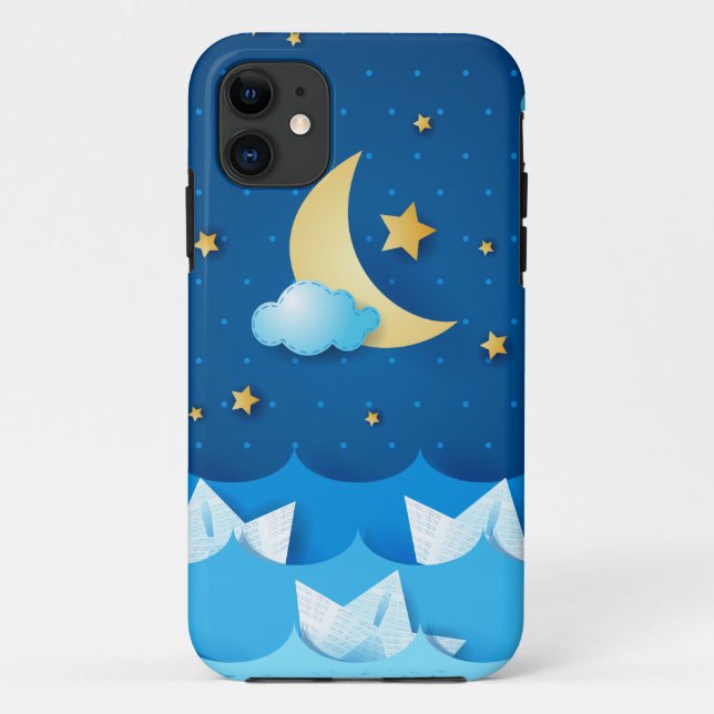Sea at Night Case-Mate iPhone Case (Back)