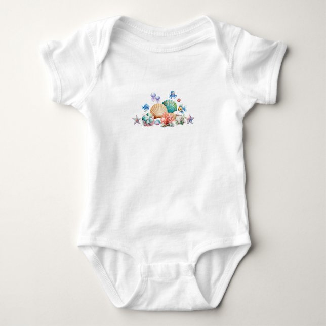 Sea Babies Baby Bodysuit (Front)