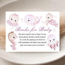 Sea Baby Shower Girl Pink Books For Baby