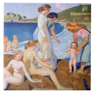 Sea Bathing, Maurice Denis Tile