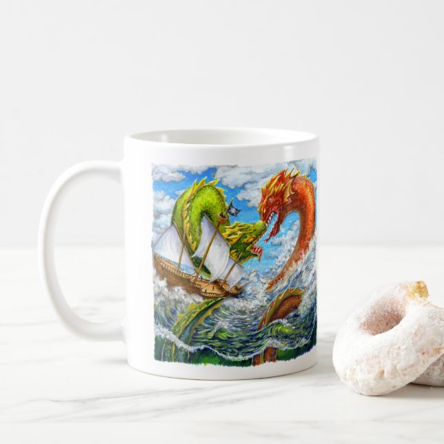 Sea Battle Coffee Mug (With Donut)