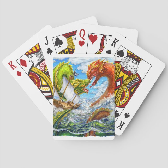 Sea Battle Playing Cards (Back)