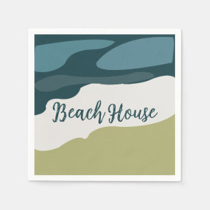 Sea Beach Birthday Napkin