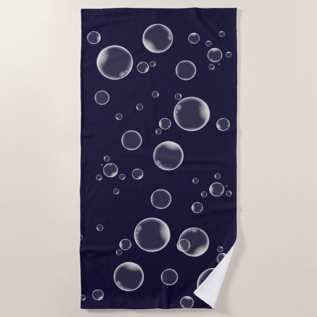 Sea & Beach Bubbles Towel (Front)