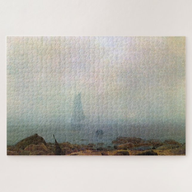 Sea Beach in the Fog – Caspar David Friedrich Jigsaw Puzzle (Horizontal)