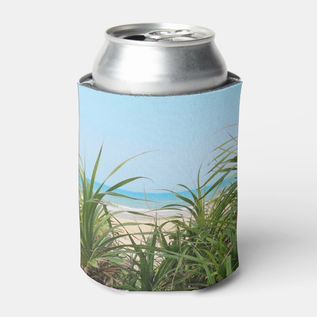 sea, beach, palm, nature, summer, tree, tropical, can cooler (Can Front)