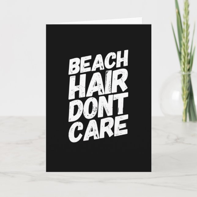 Sea Beach Summer Sun Surf Nature Vacation Card (Front)