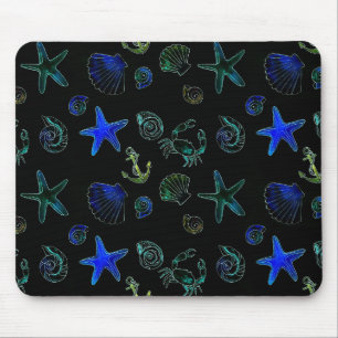 Sea, Beach, Watercolor painting Mouse Mat