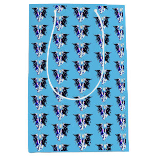 Sea Beast Dragon Ocean Leviathan Mythical Blue Medium Gift Bag