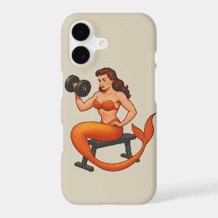 Sea Beast Gym Mermaid Retro Fitness Pin-Up Phone