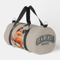 Sea Beast Mode Mermaid - Retro Pin-Up Gym Fitness