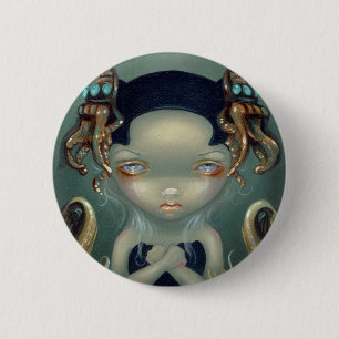 "Sea Beasties I" Button