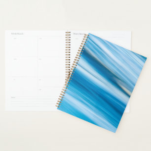 Sea Blue Abstract Planner