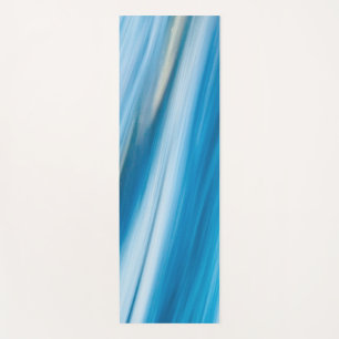 Sea Blue Abstract Yoga Mat