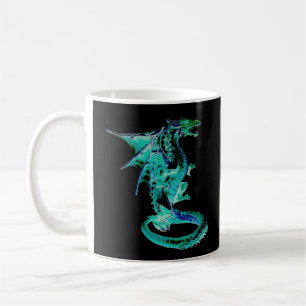 Sea Blue Dragon Fantasy   Magical Coffee Mug