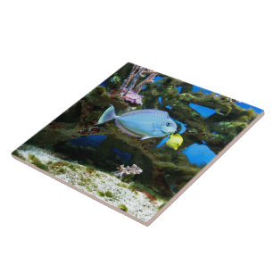 Sea Blue Fish Tile