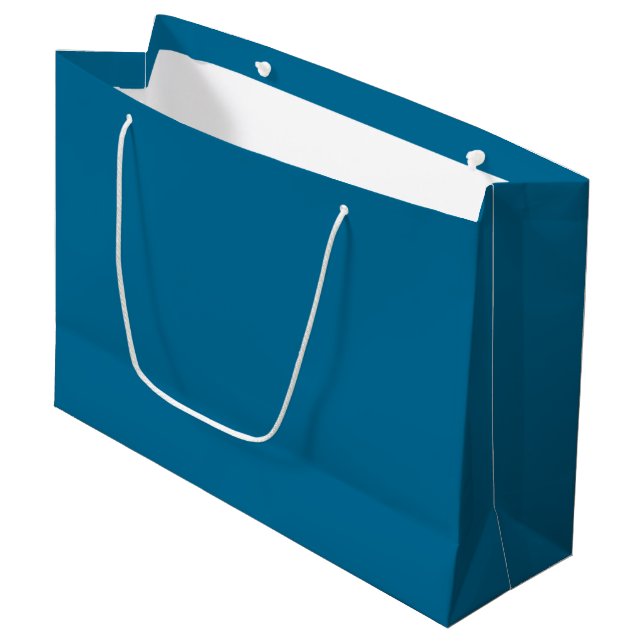 Sea Blue Large Gift Bag (Front Angled)