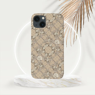 Sea Bounty Shells Vintage Pattern iPhone 15 Case