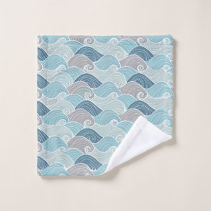 Sea Breeze Blue Wave Towel Collection