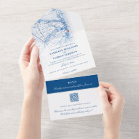 Sea Bright New Jersey Map Elegant Navy Wedding