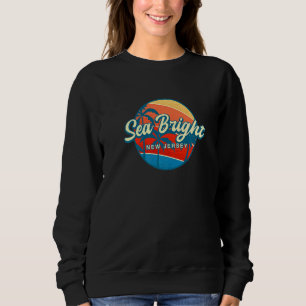 Sea Bright New Jersey Summer Nj Tropical Us Cities Sweatshirt