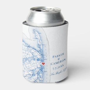 Sea Bright New Jersey Wedding Favour Coozie