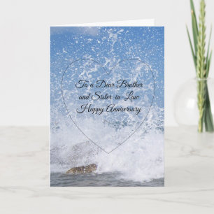 Sea Brother And Wife Wedding Anniversary Card