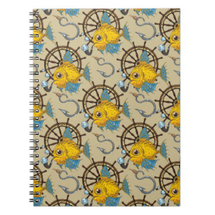 Sea Captain Fish Pattern Notebook