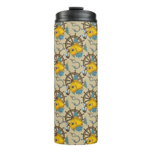 Sea Captain Fish Pattern Thermal Tumbler