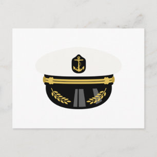 Sea Captain Hat Postcard